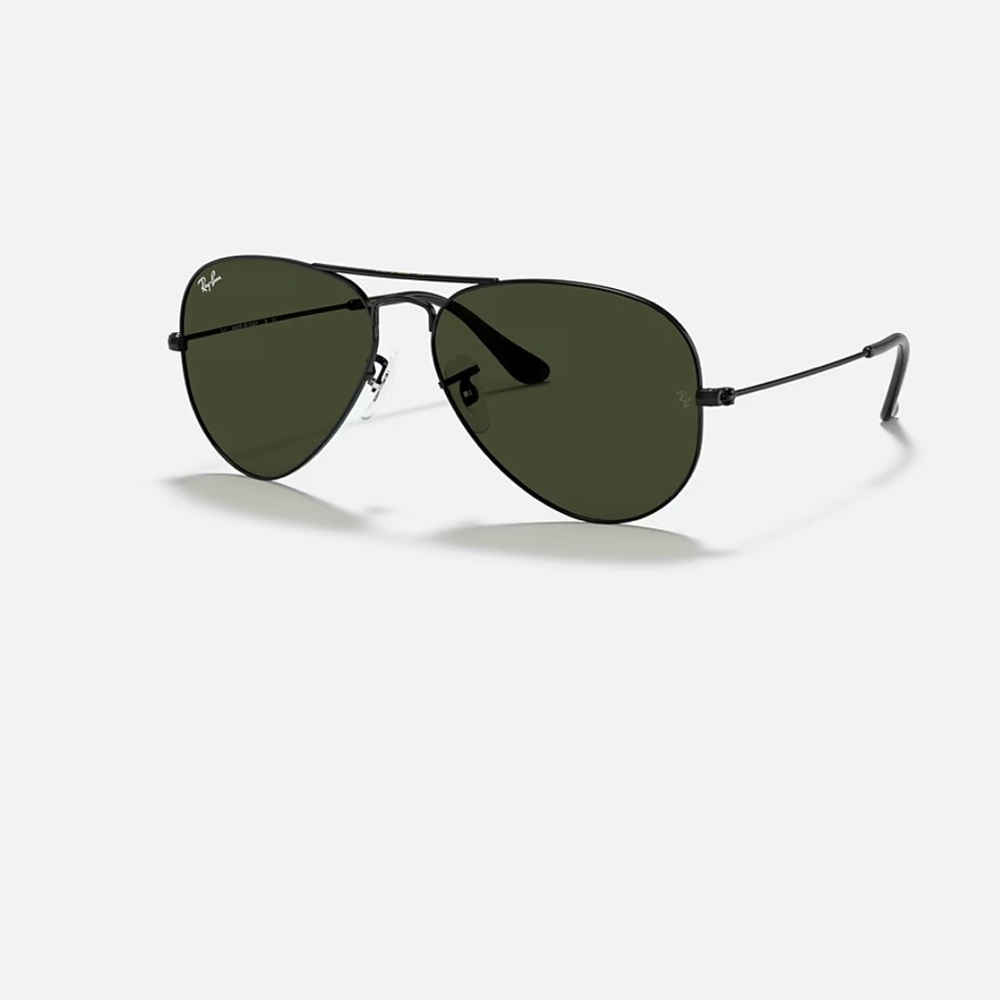 🖤 Ray-Ban Aviator Classic Sunglasses and case RB3025 Black Polarized